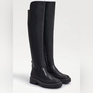 Sam Edelman $225 Women’s Lerue Over The Knee Lug Sole Black Boots Size 6 NWT